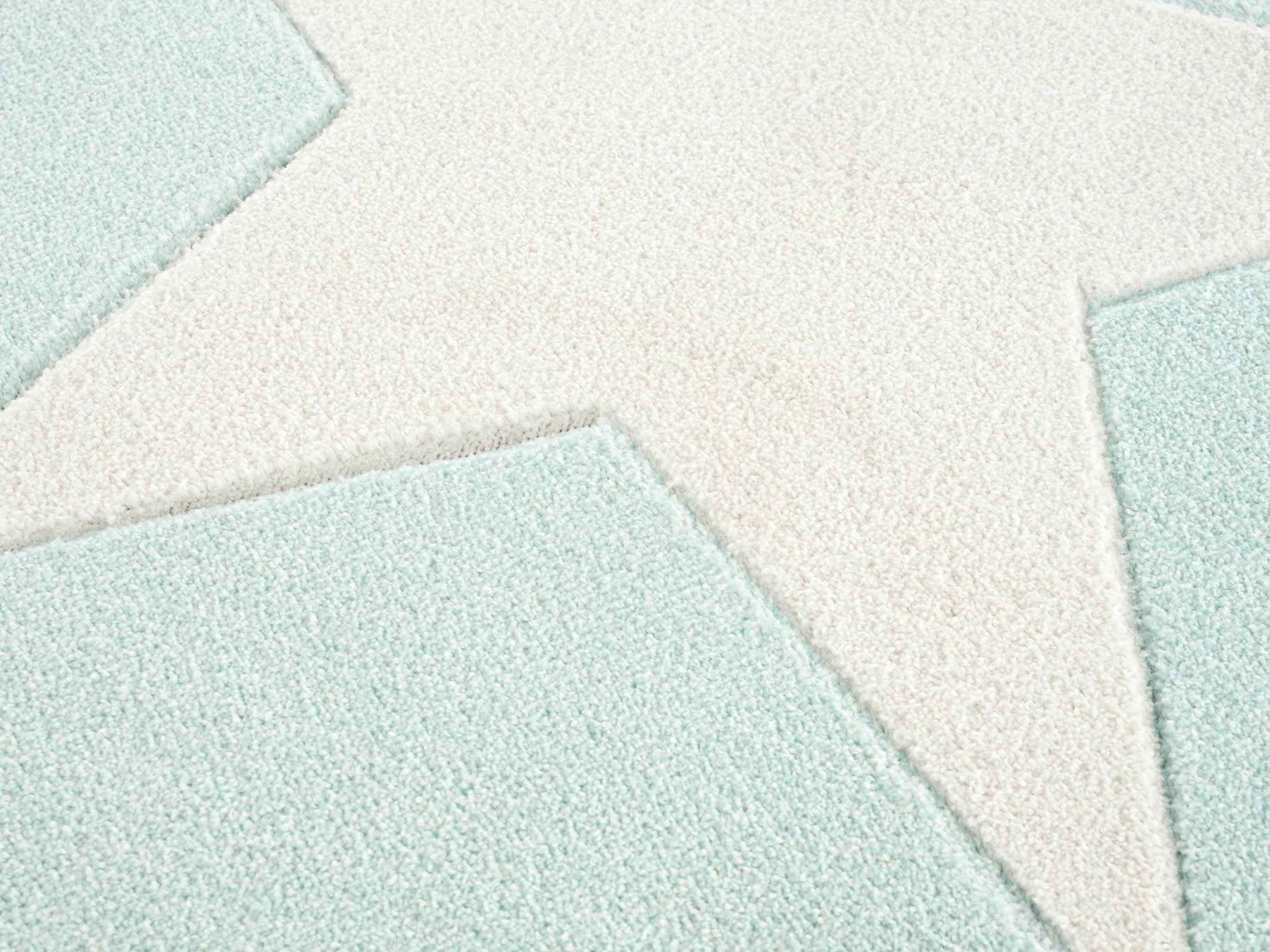 Livone Kinderteppich STERN In Mint/weiß Rund – Bild 2