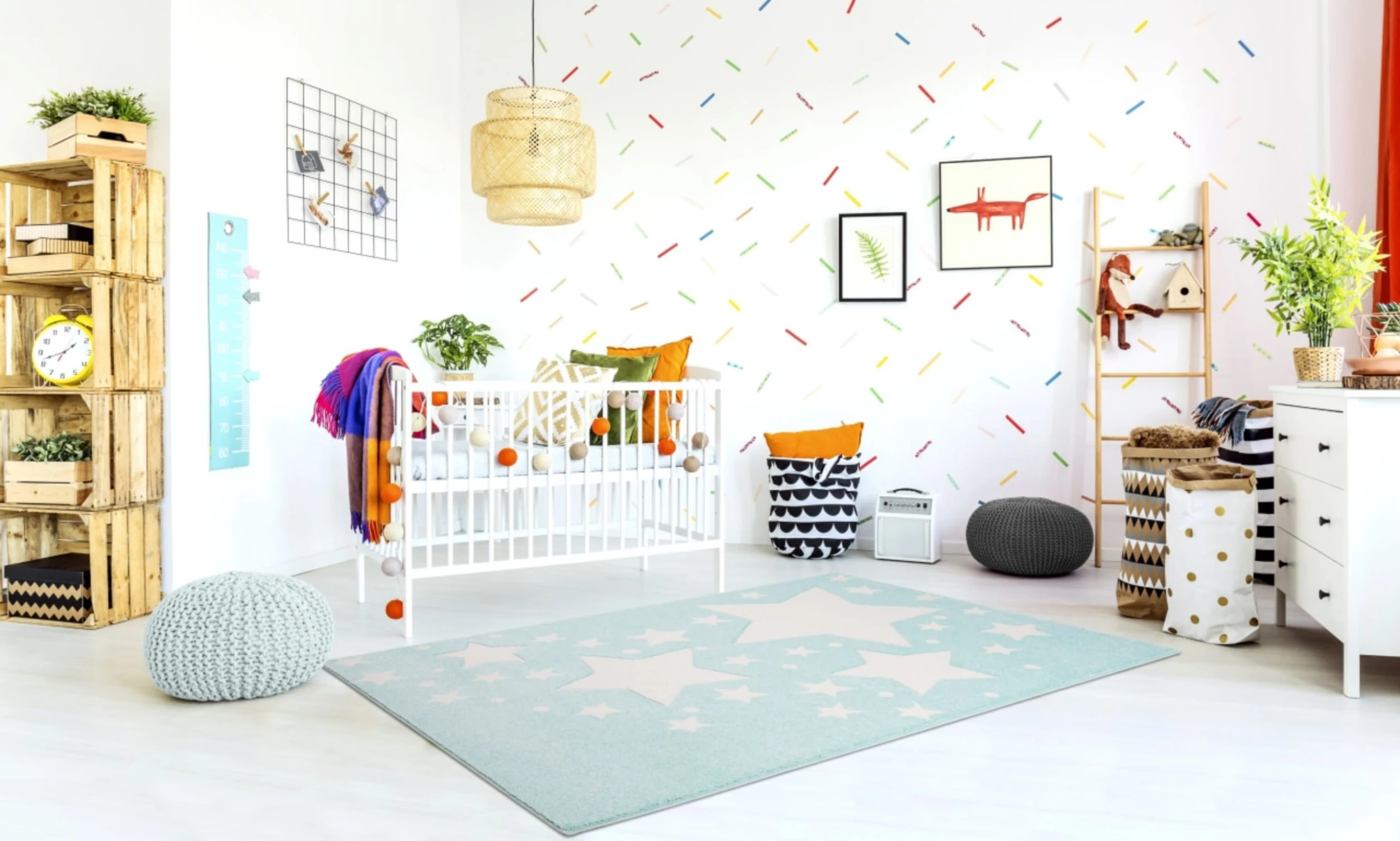 Livone Teppich STARLINE Mint/weiss – Bild 5