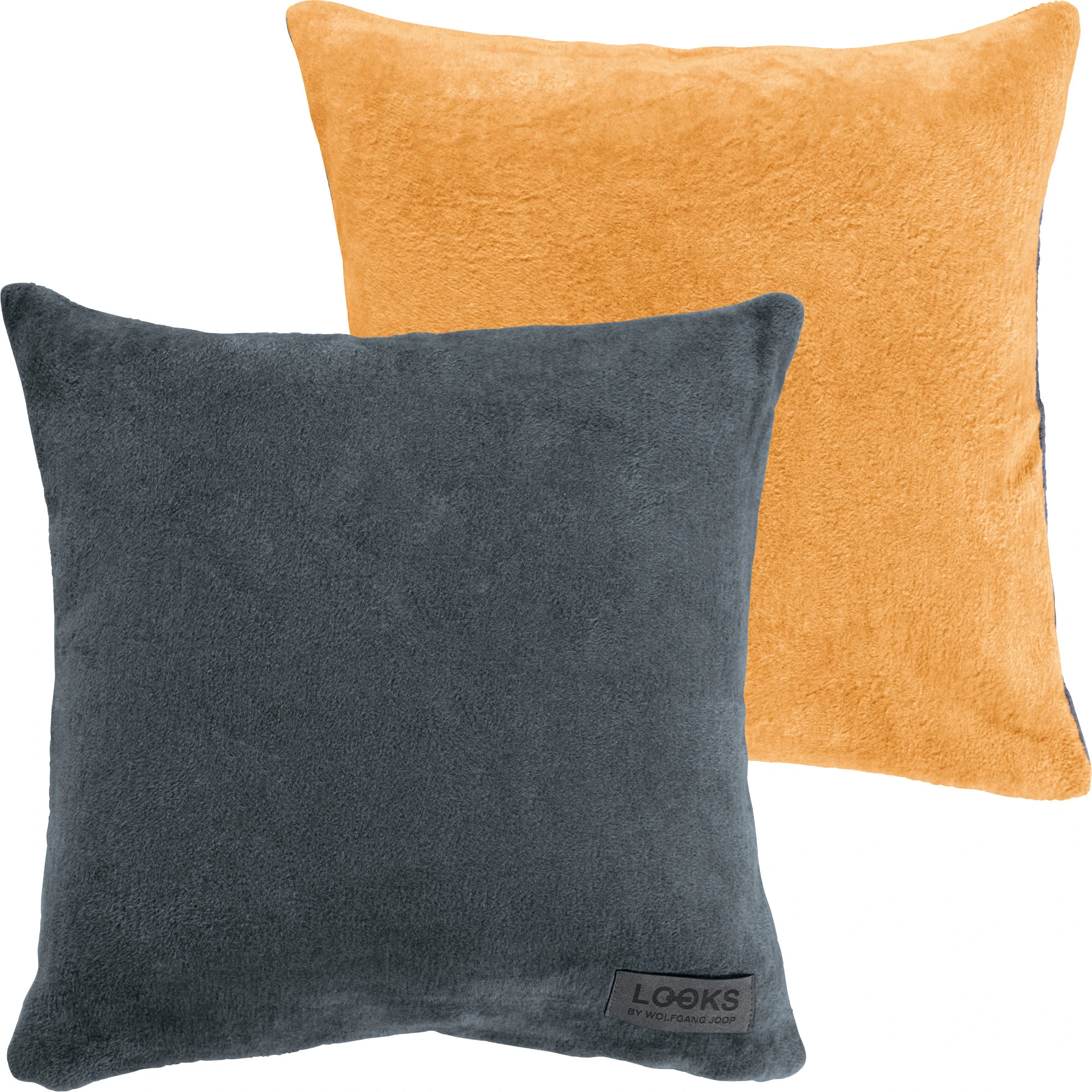 LOOKS By Wolfgang Joop Wendekissenhülle In Dunkelgrau/gelb