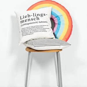 Magma Kissen Eyes Regenbogen 35x50 Cm In Mehrfarbig – Bild 3