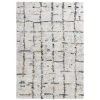 Mint Rugs Hochflor Teppich Grid Creme
