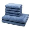 Möve 4 X Handtuch 2 X Duschtuch - Im Set Superwuschel In Cornflower