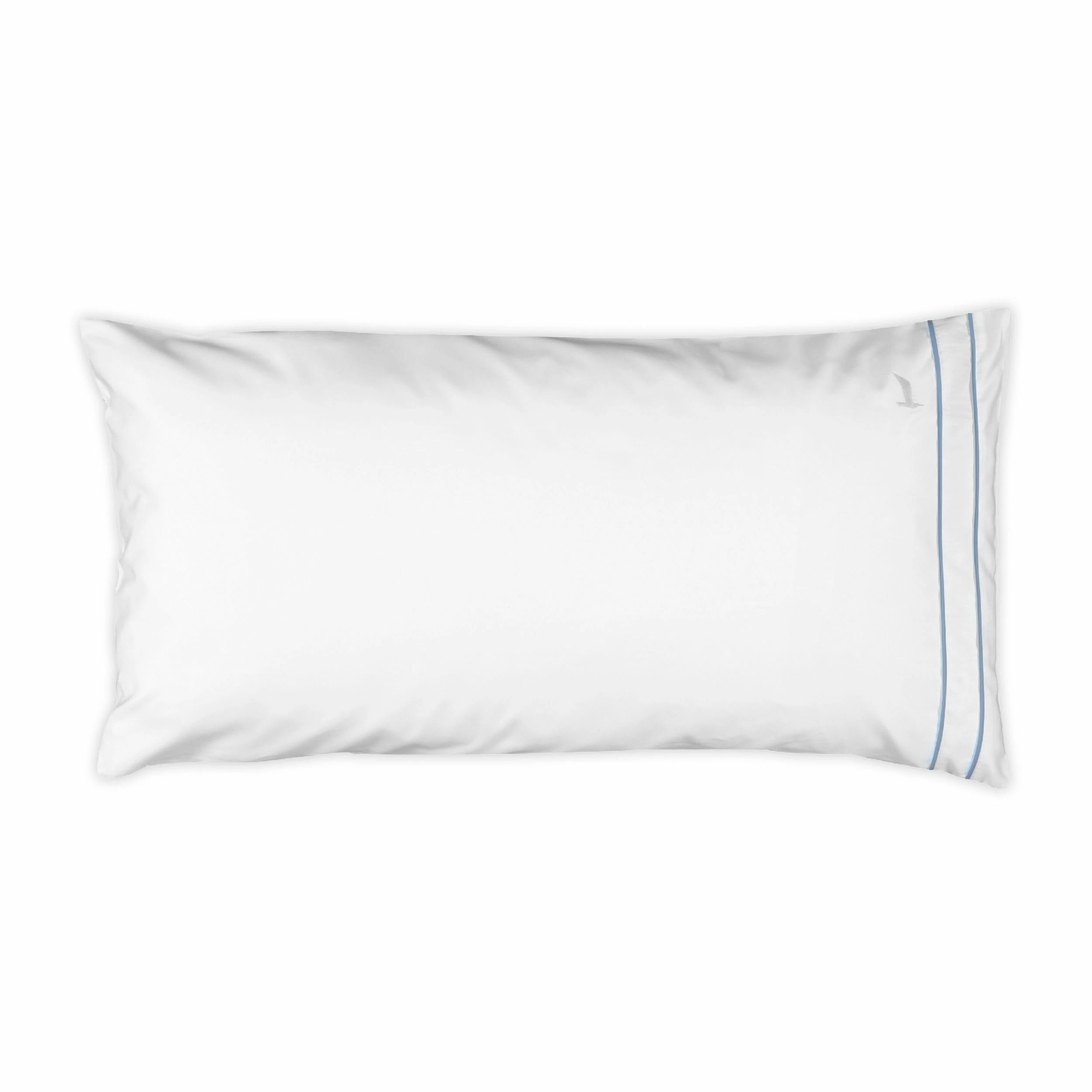 Möve Bettwäsche Noblesse In White/light Blue