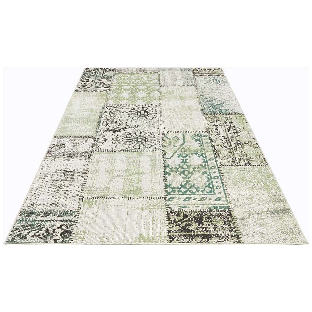 Northrugs In- & Outdoor Teppich Symi Grün Creme Schwarz – Bild 3