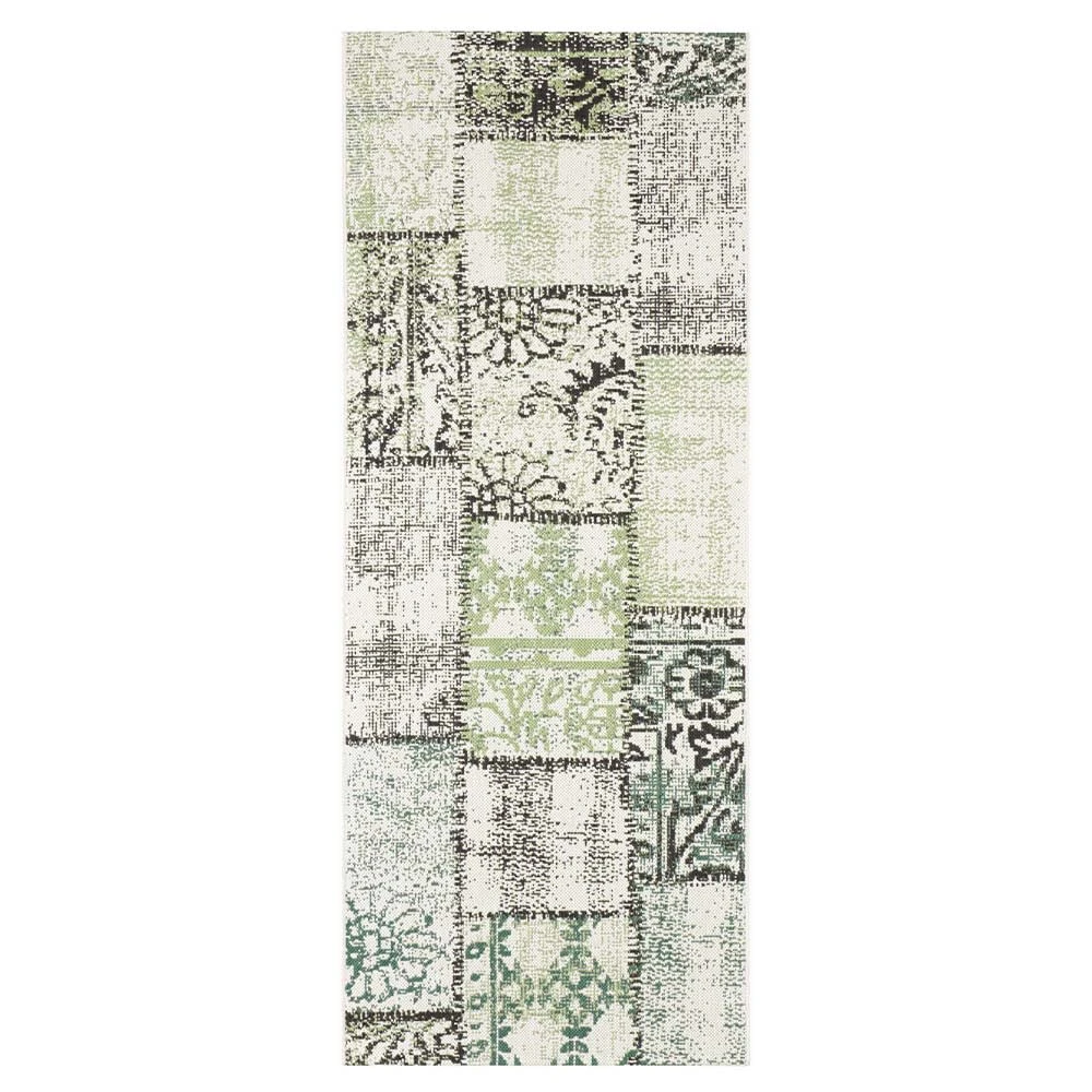 Northrugs In- & Outdoor Teppich Symi Grün Creme Schwarz – Bild 5