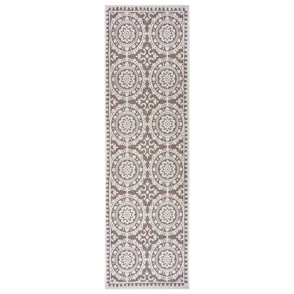 Northrugs In- & Outdoor Wendeläufer Jardin Beige