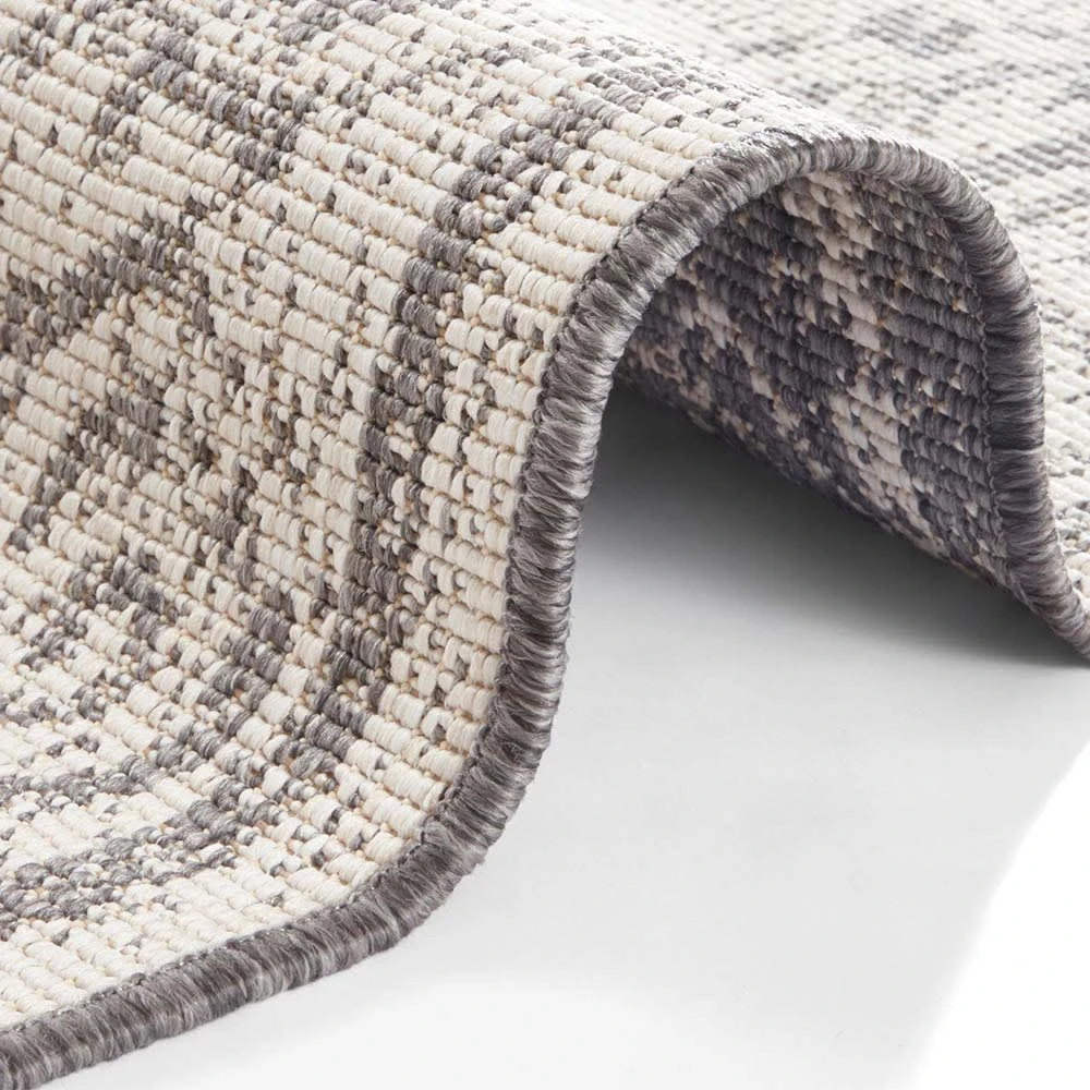 Northrugs In- & Outdoor Wendeteppich Cebu Grau Creme – Bild 3