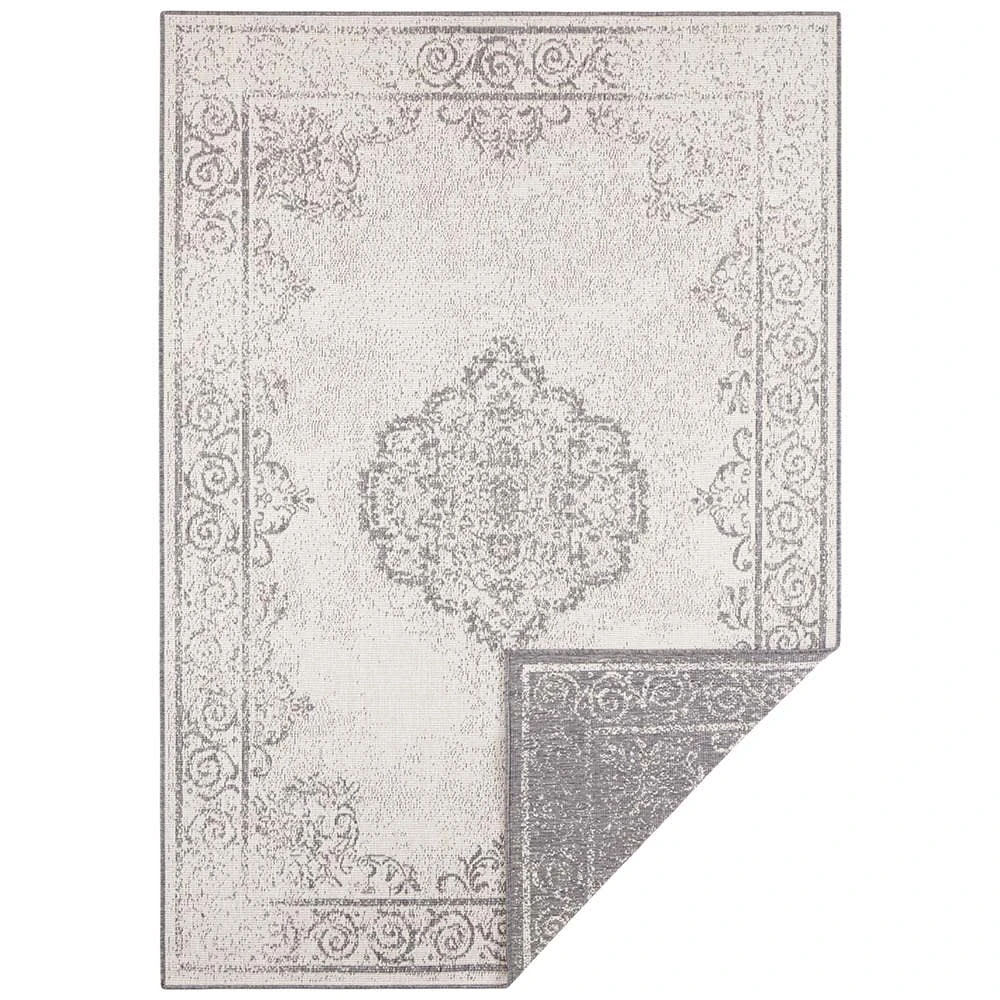 Northrugs In- & Outdoor Wendeteppich Cebu Grau Creme