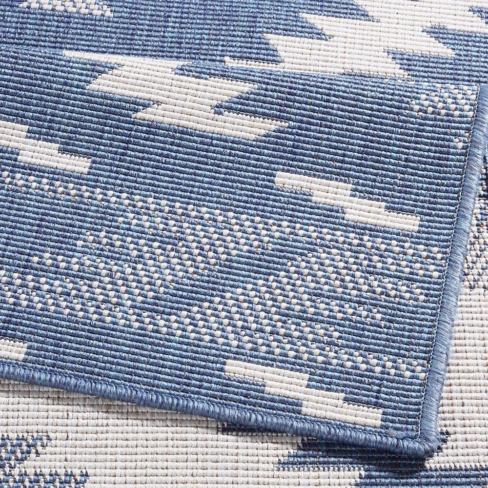 Northrugs In- & Outdoor Wendeteppich Malibu Blau Creme – Bild 4
