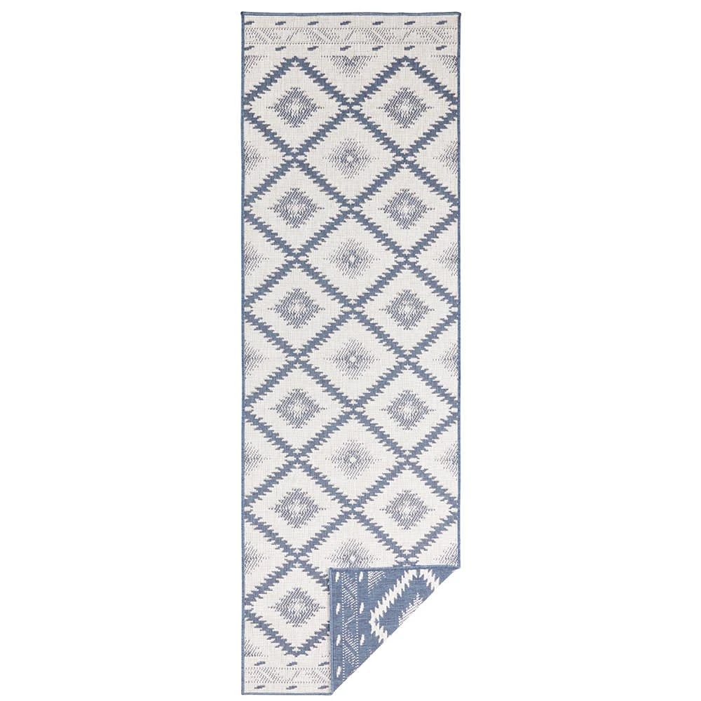Northrugs In- & Outdoor Wendeteppich Malibu Blau Creme – Bild 7