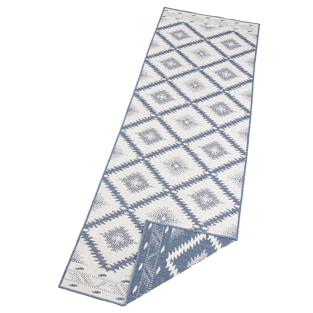 Northrugs In- & Outdoor Wendeteppich Malibu Blau Creme – Bild 8