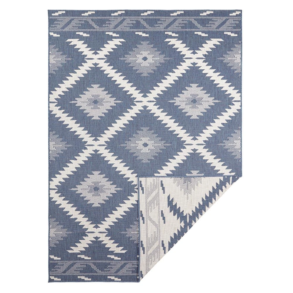 Northrugs In- & Outdoor Wendeteppich Malibu Blau Creme