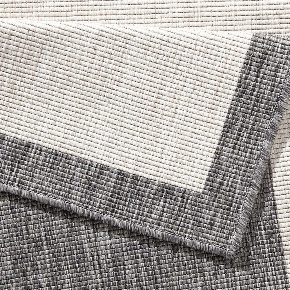 Northrugs In- & Outdoor Wendeteppich Panama Creme Grau – Bild 3