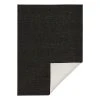 Northrugs In- & Outdoor Wendeteppich Uni Miami Schwarz Creme