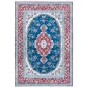 Nouristan Teppich Orient-Optik Tabriz Nila Rubinrot Blau Hellblau