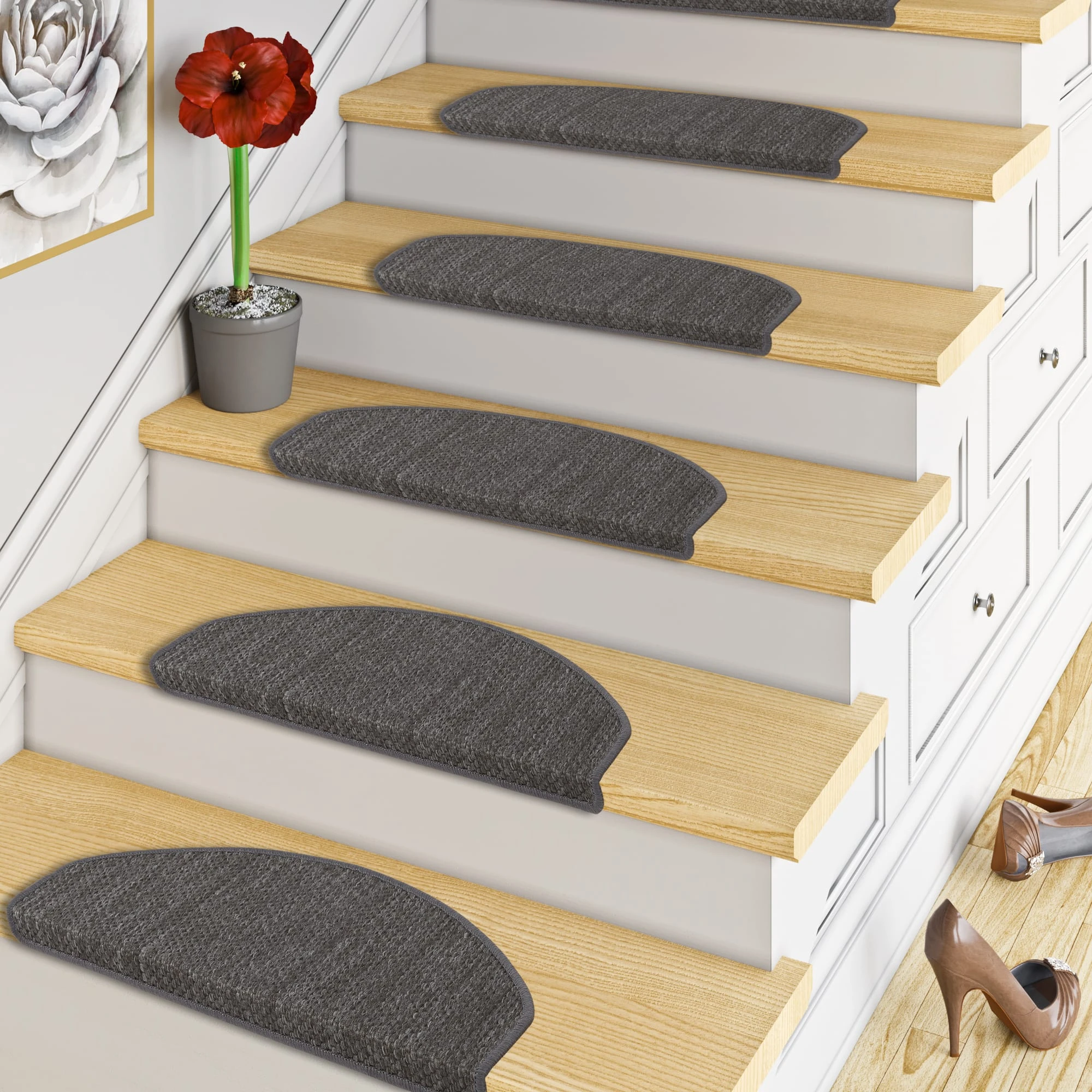 Pergamon Bentzon Flachgewebe Stufenmatten 15er-Set In Antraciet – Bild 6
