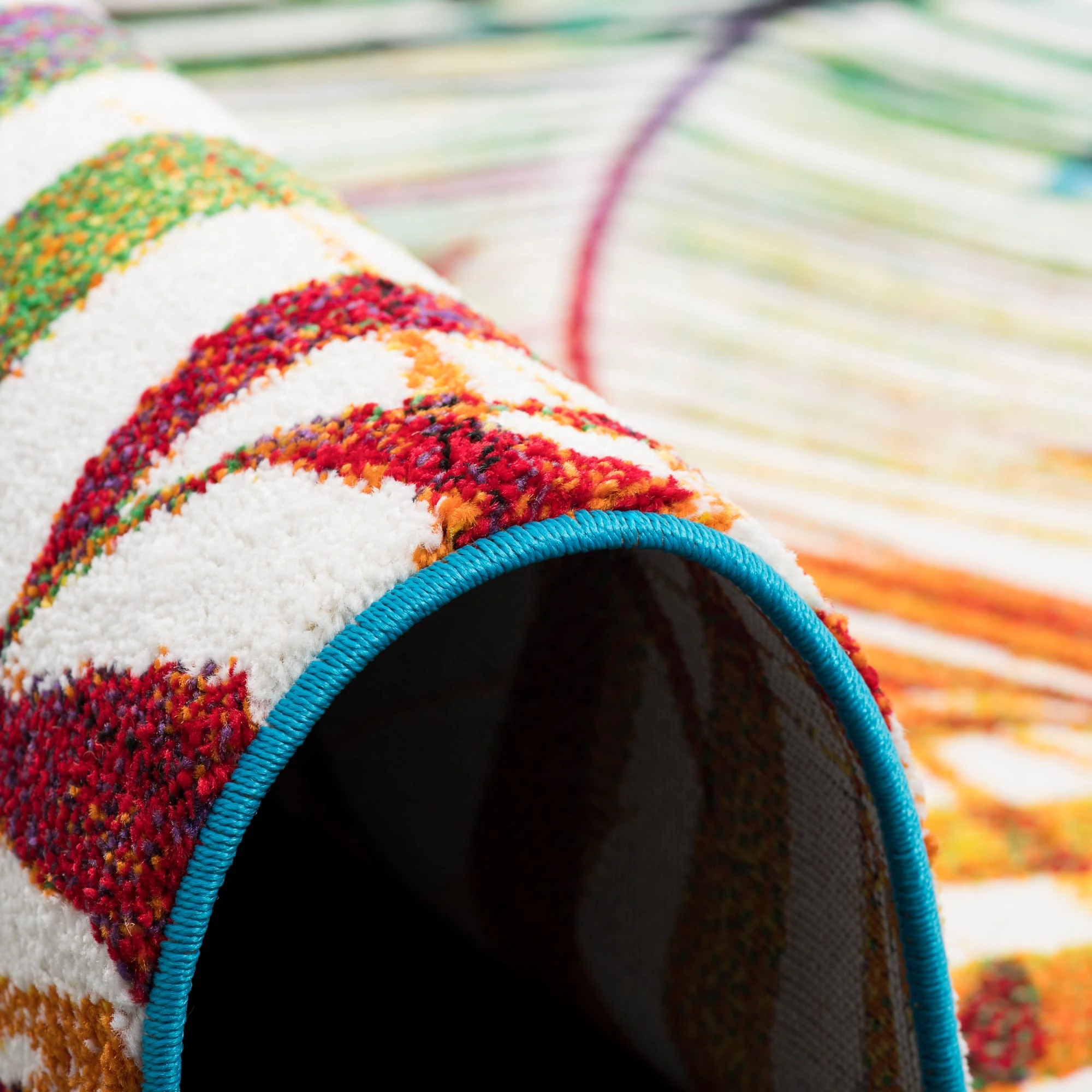 Pergamon Designer Teppich Faro Tropical Bunte Zweige In Bunt – Bild 3