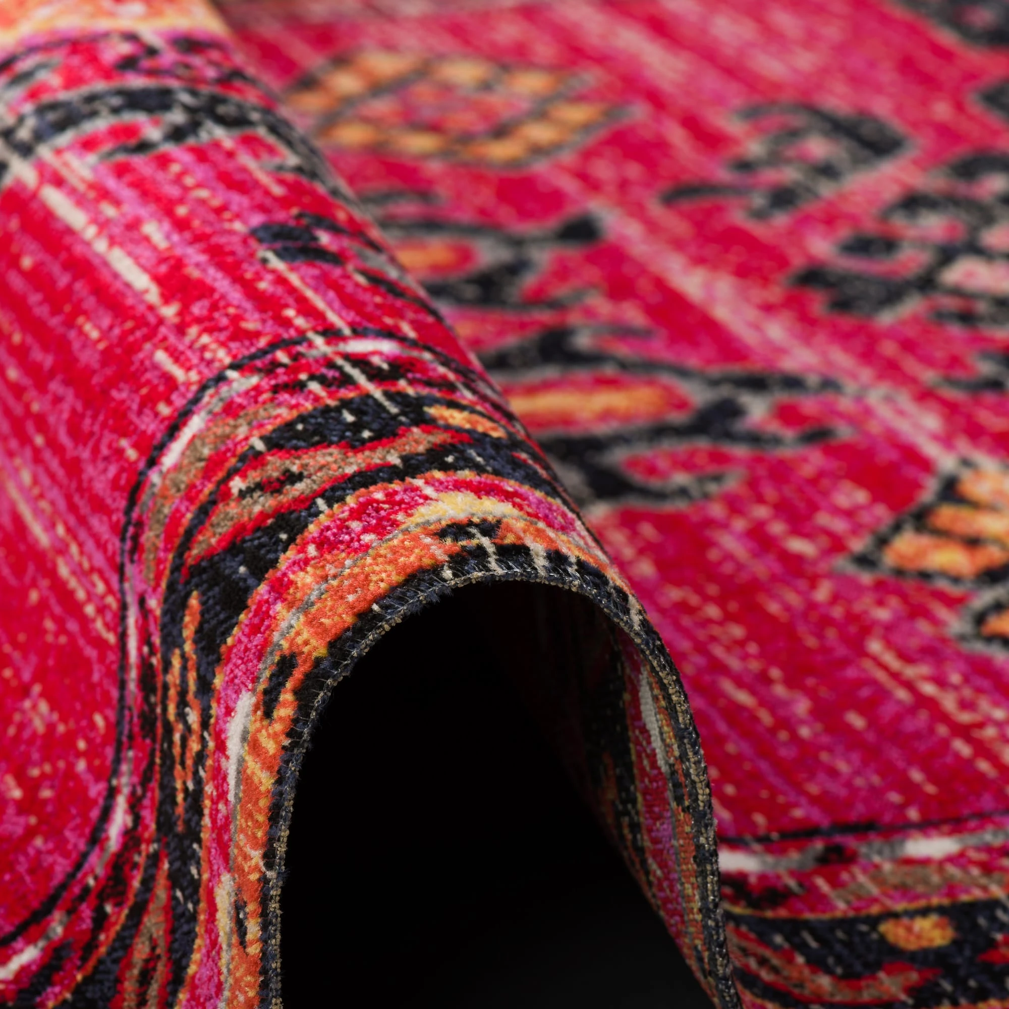 Pergamon Designer Teppich Vintage Zoe Orient Bordüre In Rot – Bild 3