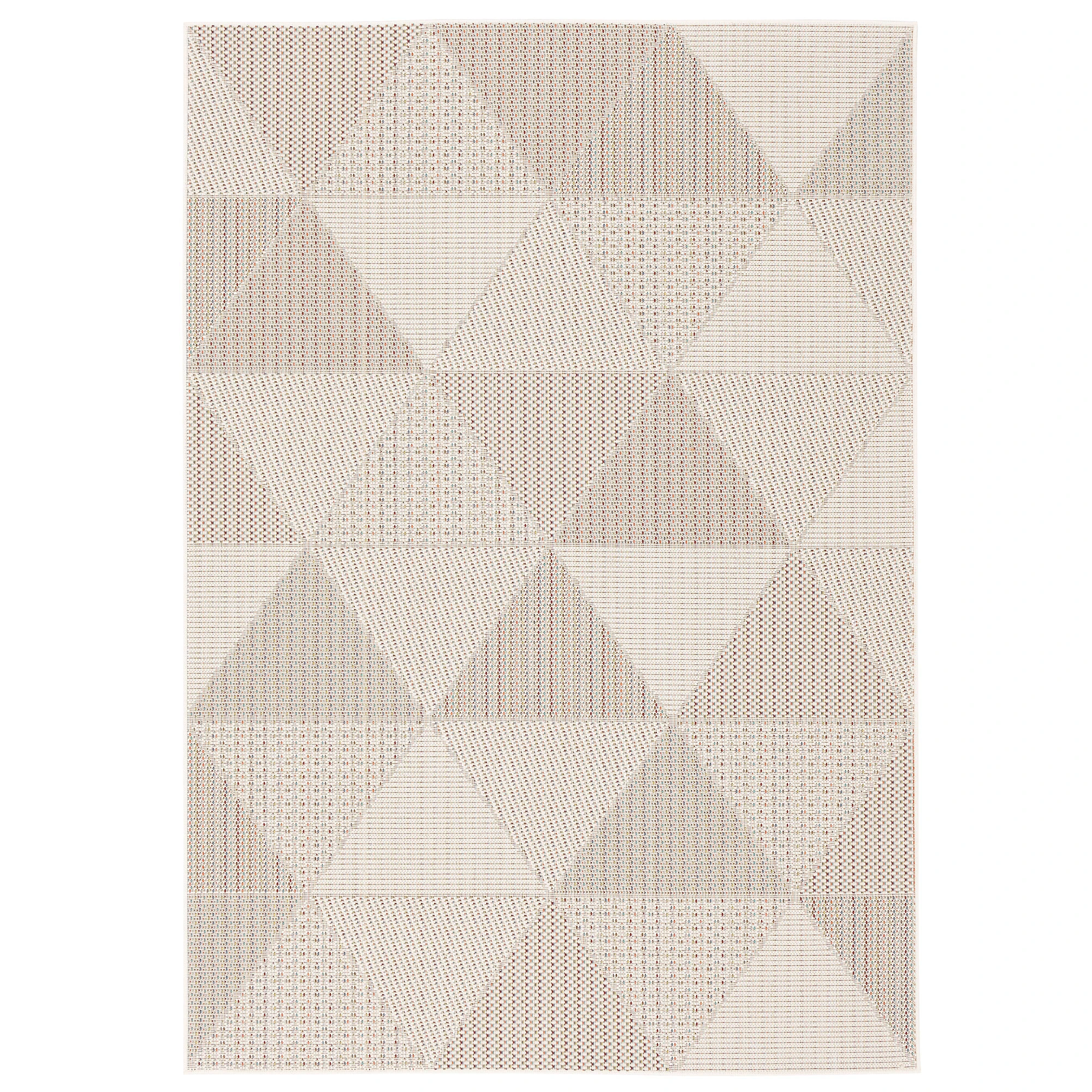 Pergamon In & Outdoor Teppich Flachgewebe Campus Rauten In Beige