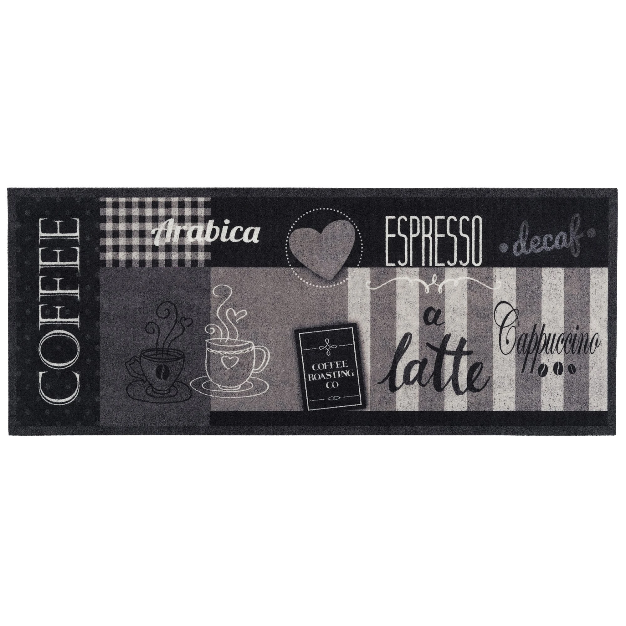 Pergamon Küchenläufer Teppich Trendy Coffee Anthrazit In Antraciet