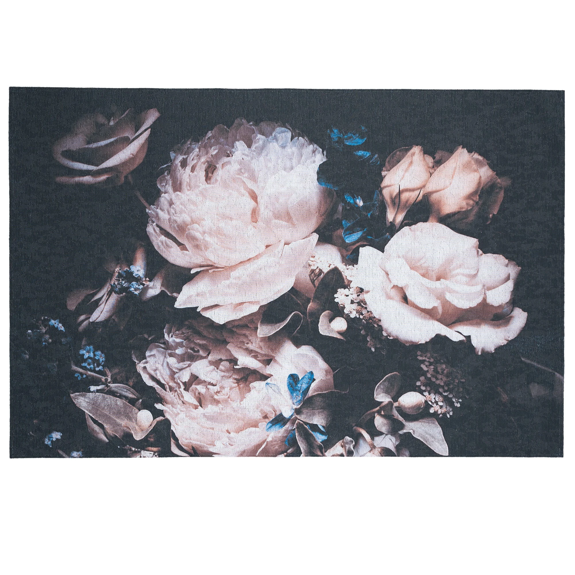 Pergamon Luxus Designerteppich Flores Rosen In Multi