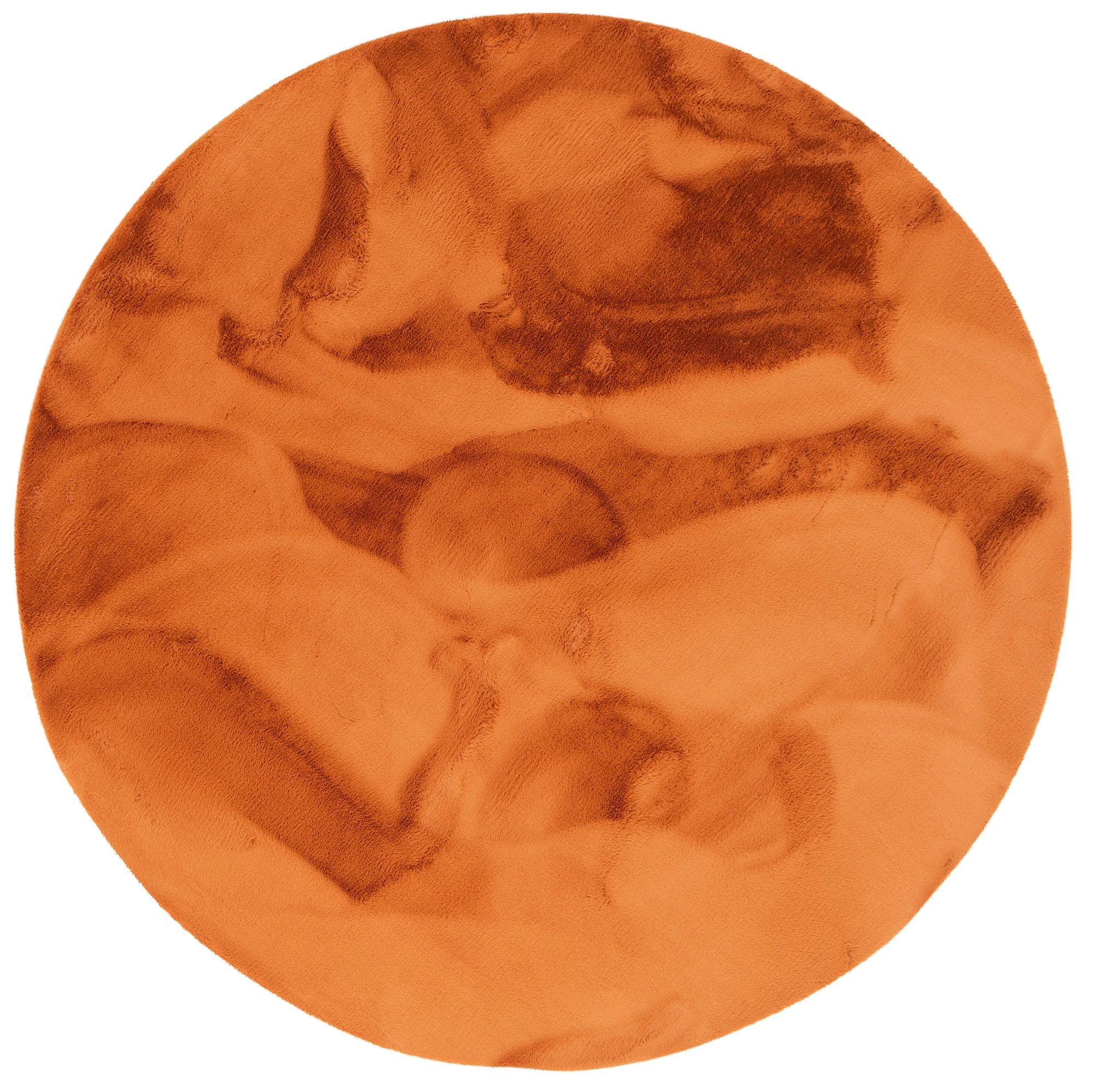 Pergamon Luxus Super Soft Fellteppich Plush Rund In Zwart