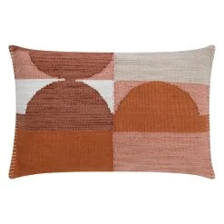 PureDay Jacquard-Kissenhülle Nou, Terracotta