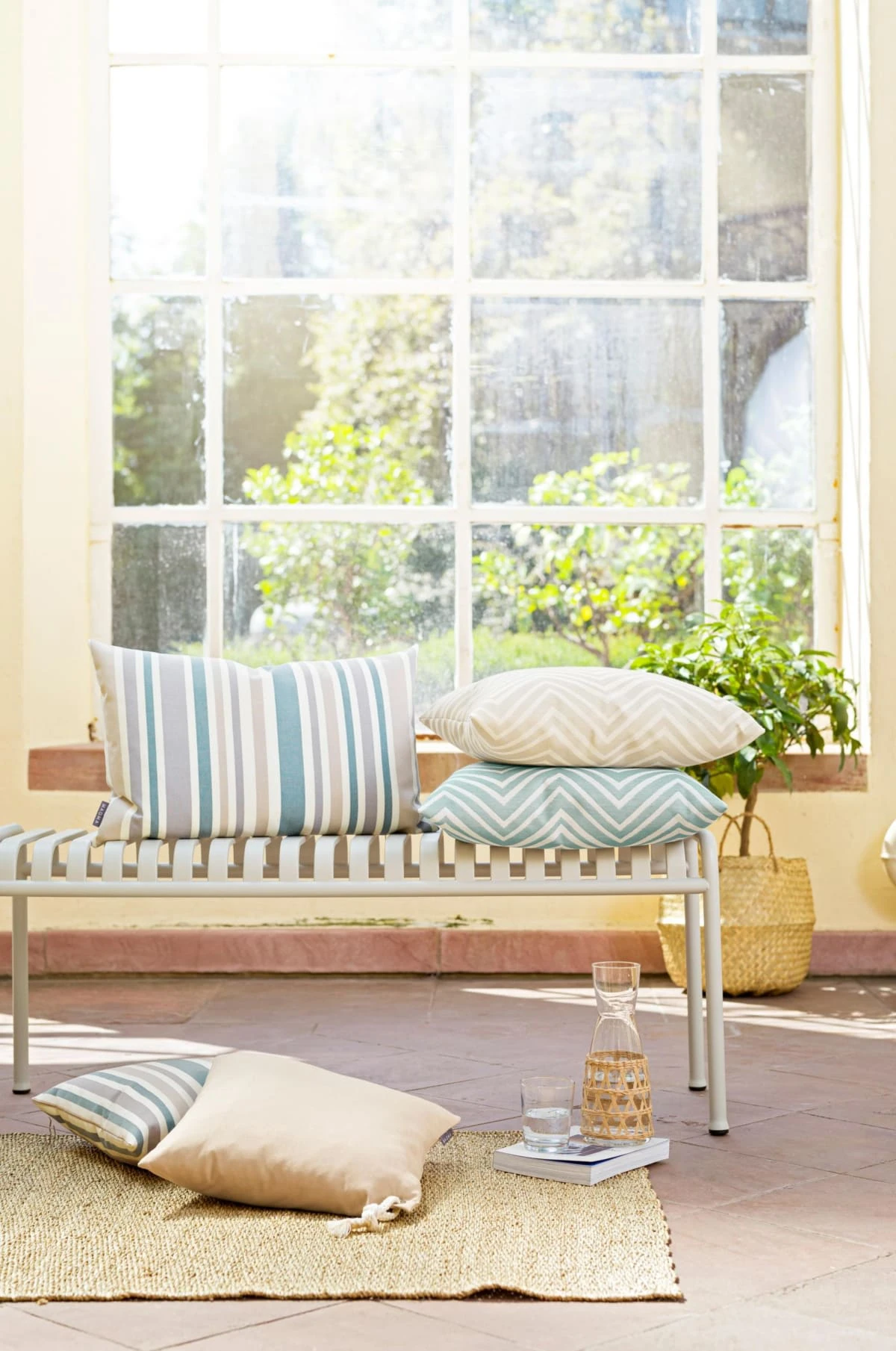 PureDay Outdoor-Kissen Marcella, Petrol – Bild 2