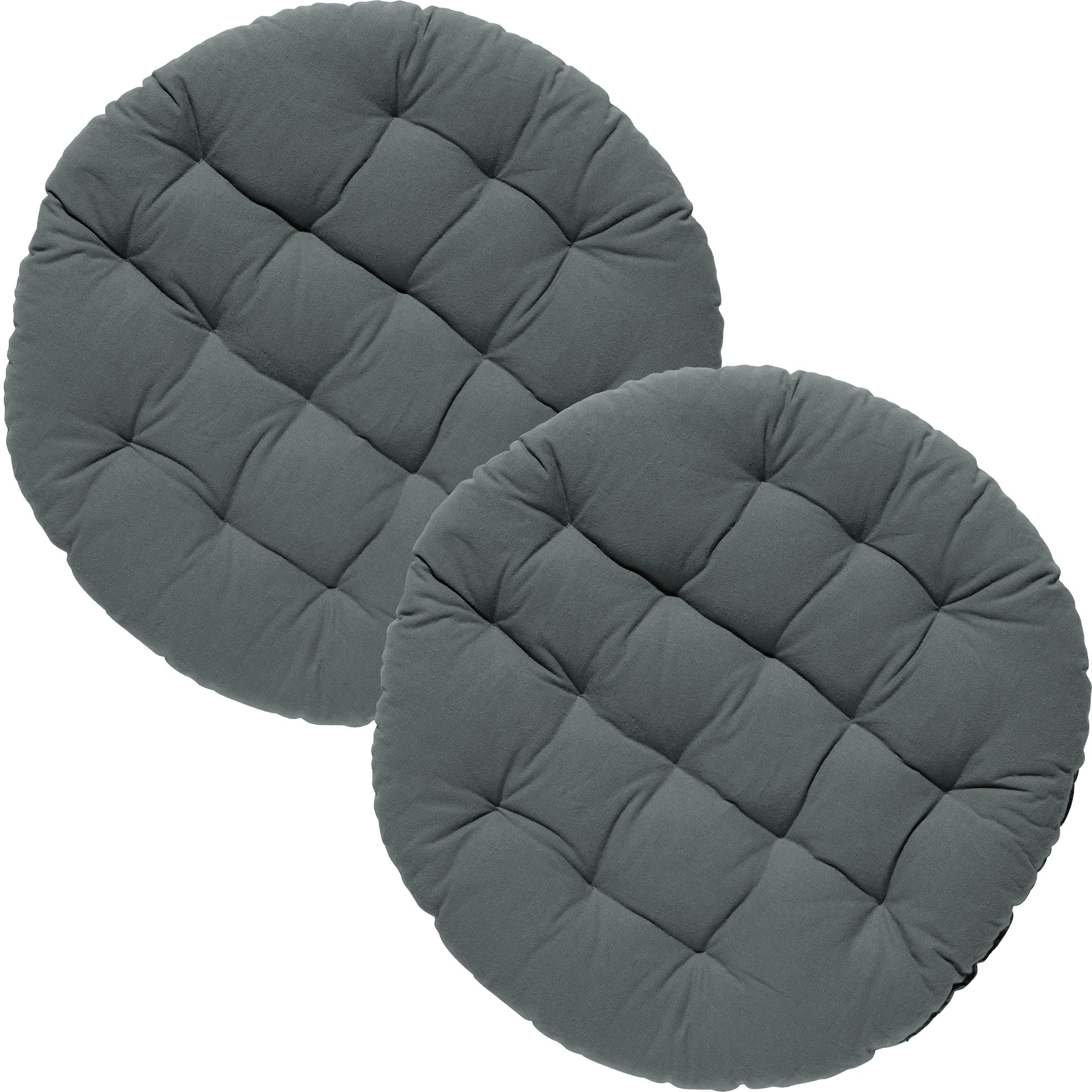 REDBEST Stuhlkissen Rund 2er-Pack In Grau