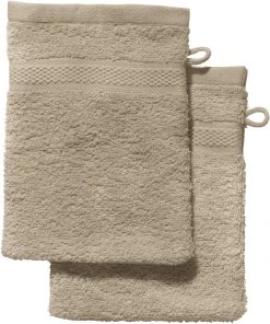 REDBEST Waschhandschuh 2er-Pack Chicago In Taupe
