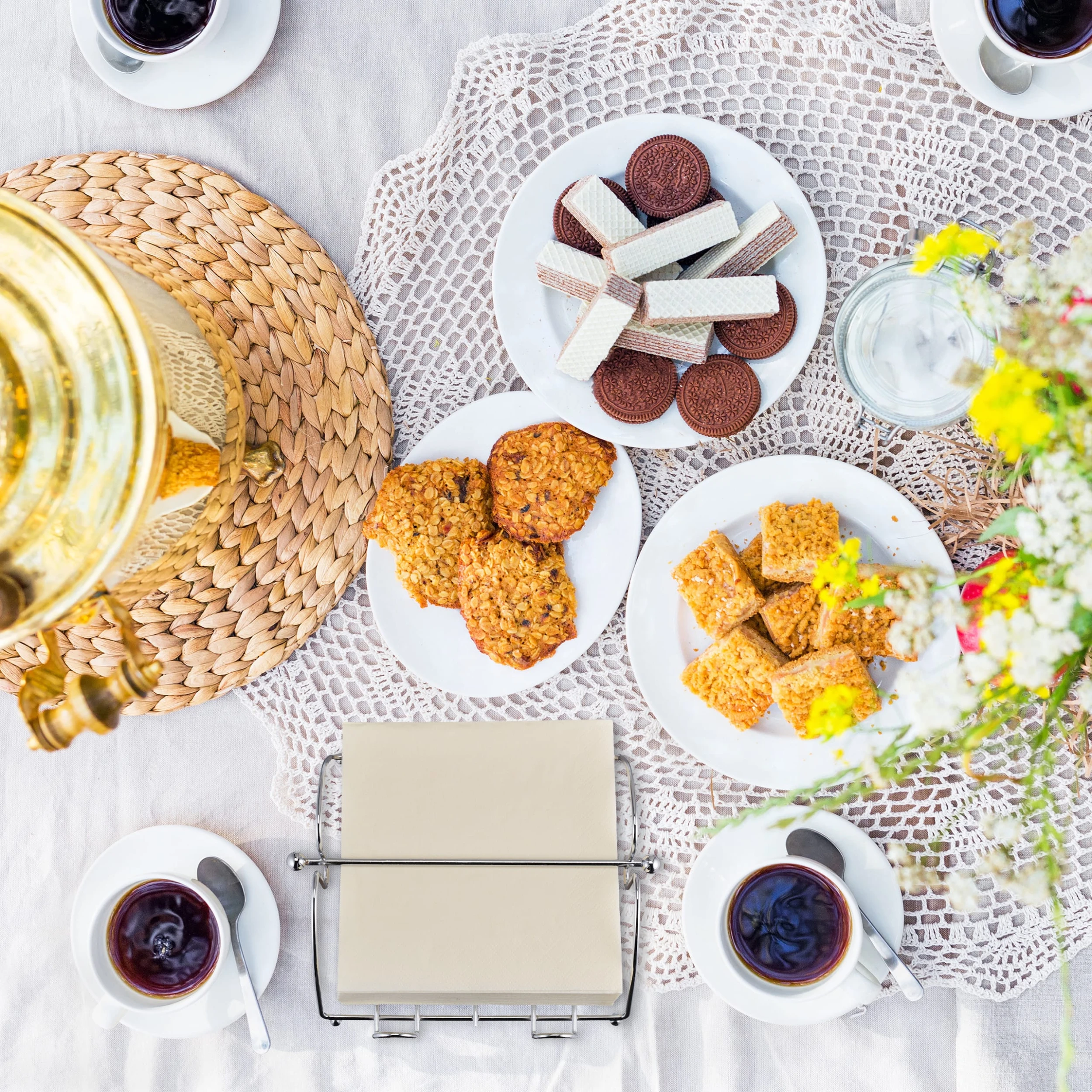 Relaxdays 10x Serviettenhalter In Silber – Bild 2