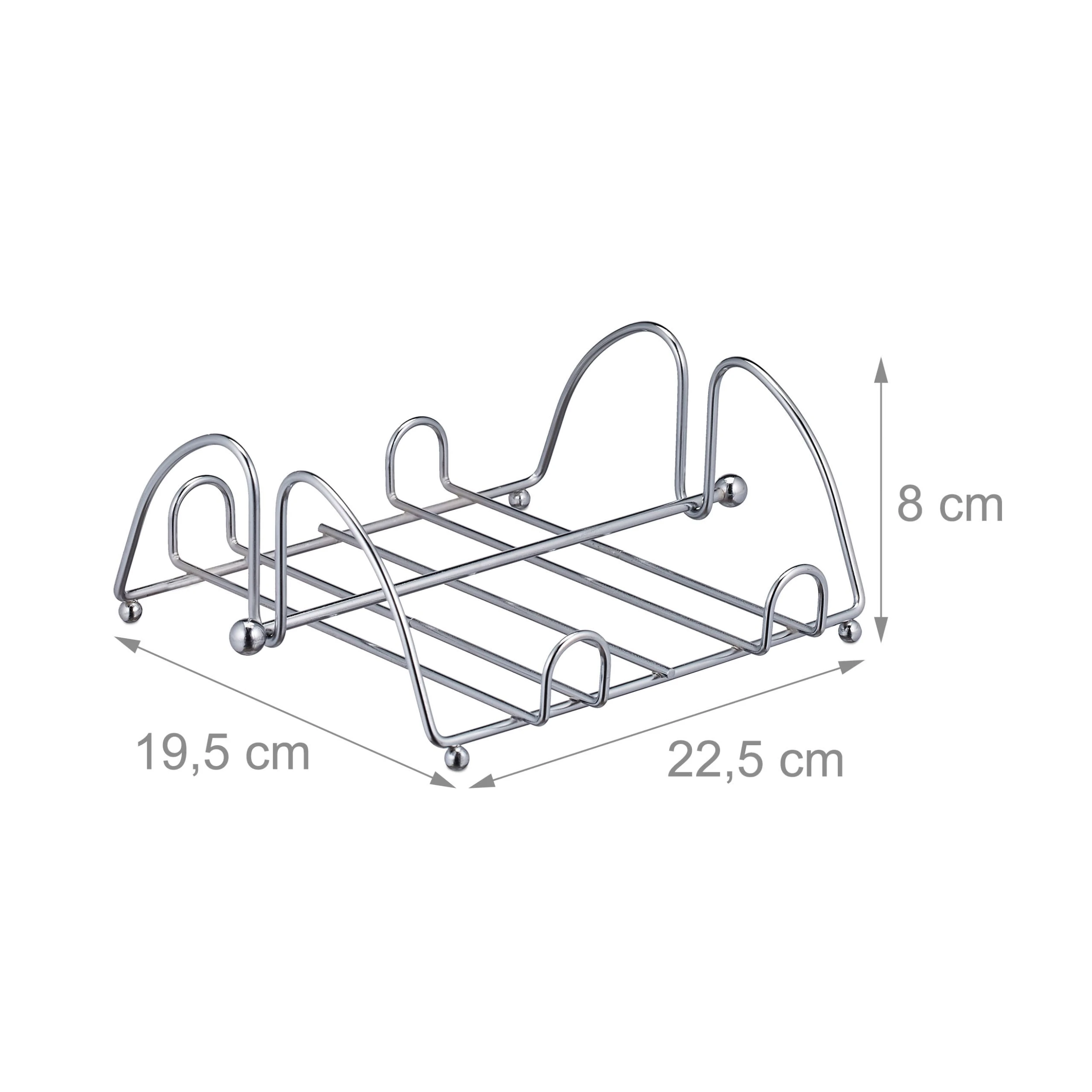 Relaxdays 10x Serviettenhalter In Silber – Bild 4
