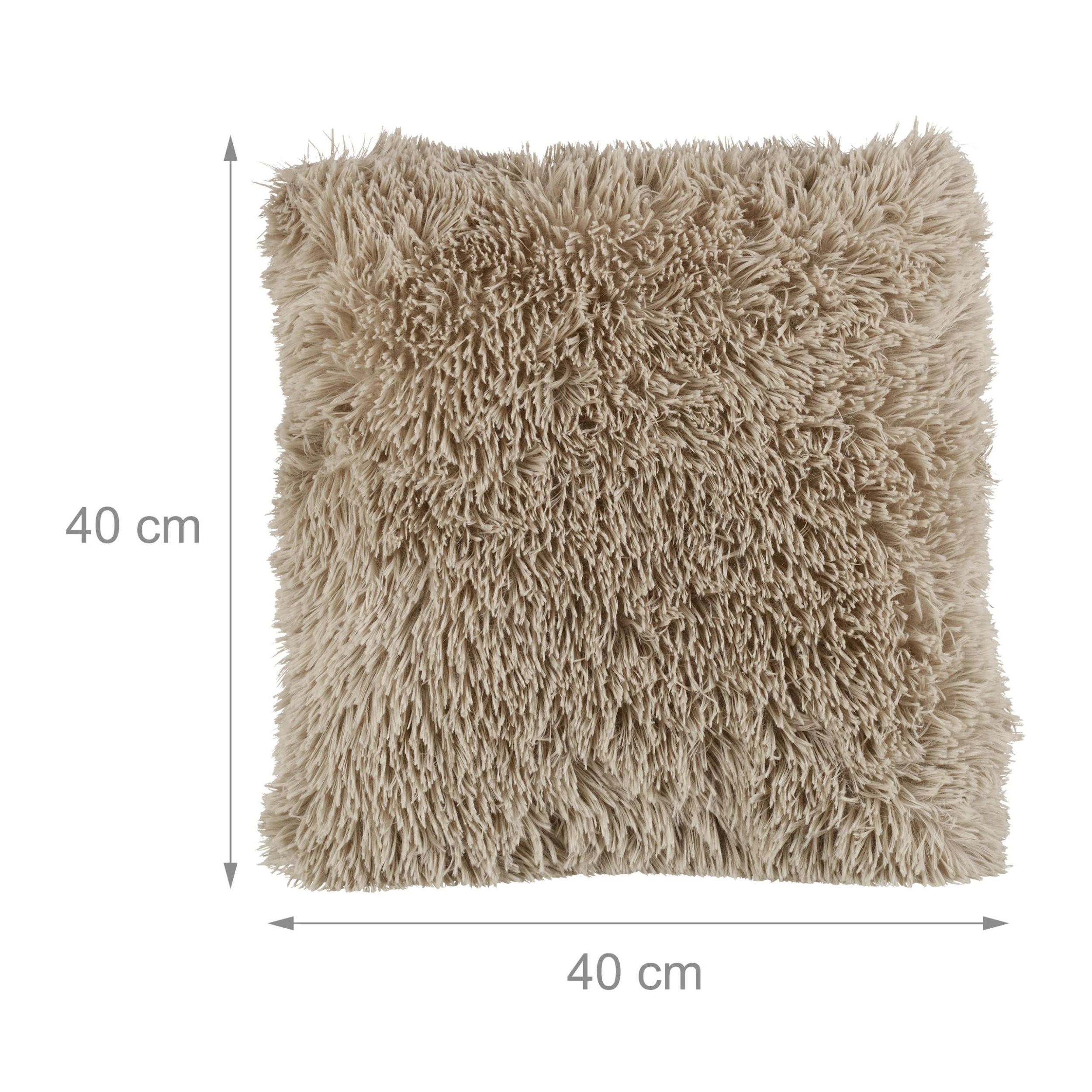 Relaxdays 2 X Kissen In Hellbraun – Bild 4