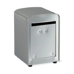 Relaxdays 2x Serviettenspender In Silber