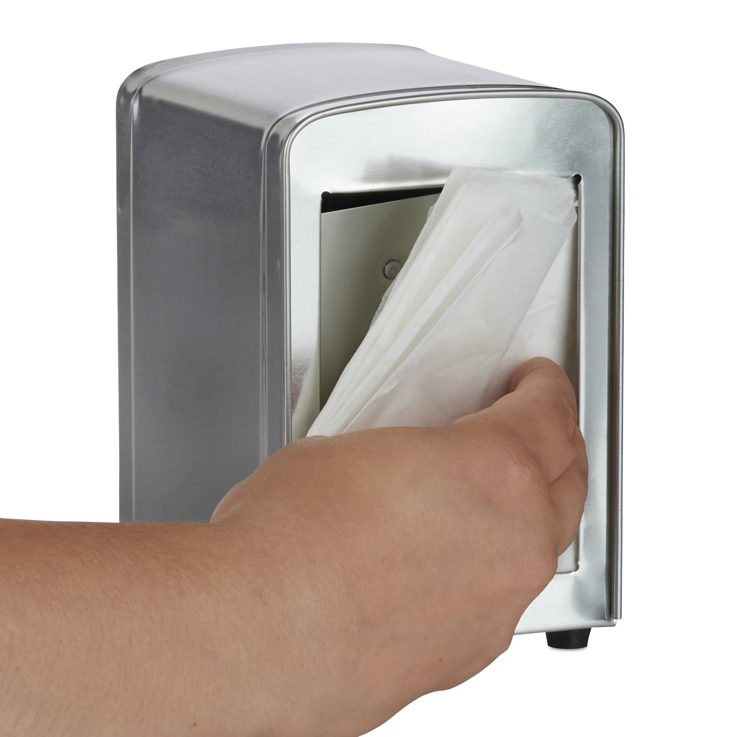 Relaxdays 2x Serviettenspender In Silber – Bild 6