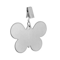 Relaxdays 8x Tischdeckenbeschwerer Schmetterling In Silber