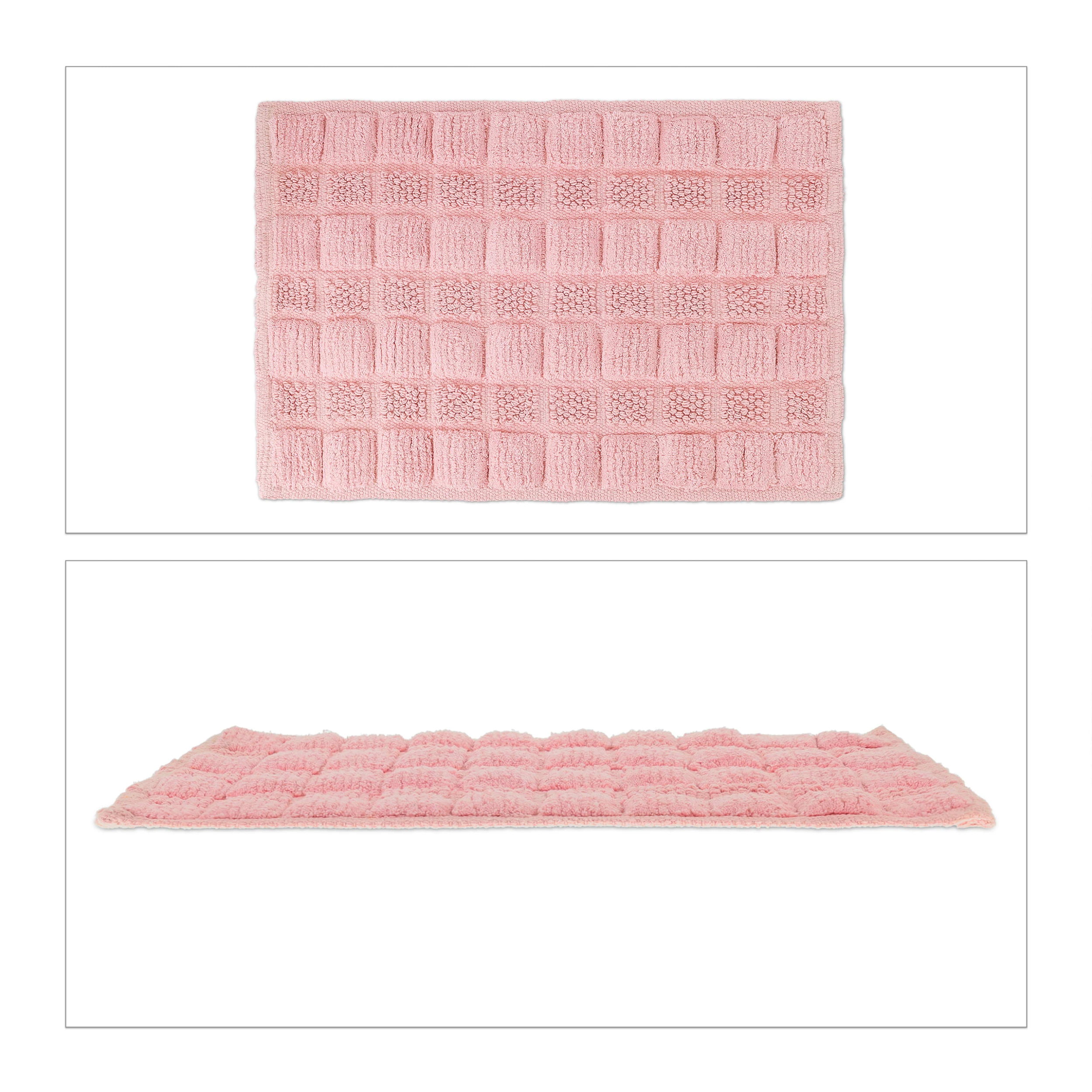 Relaxdays Badematte In Altrosa - 60 X 40 Cm