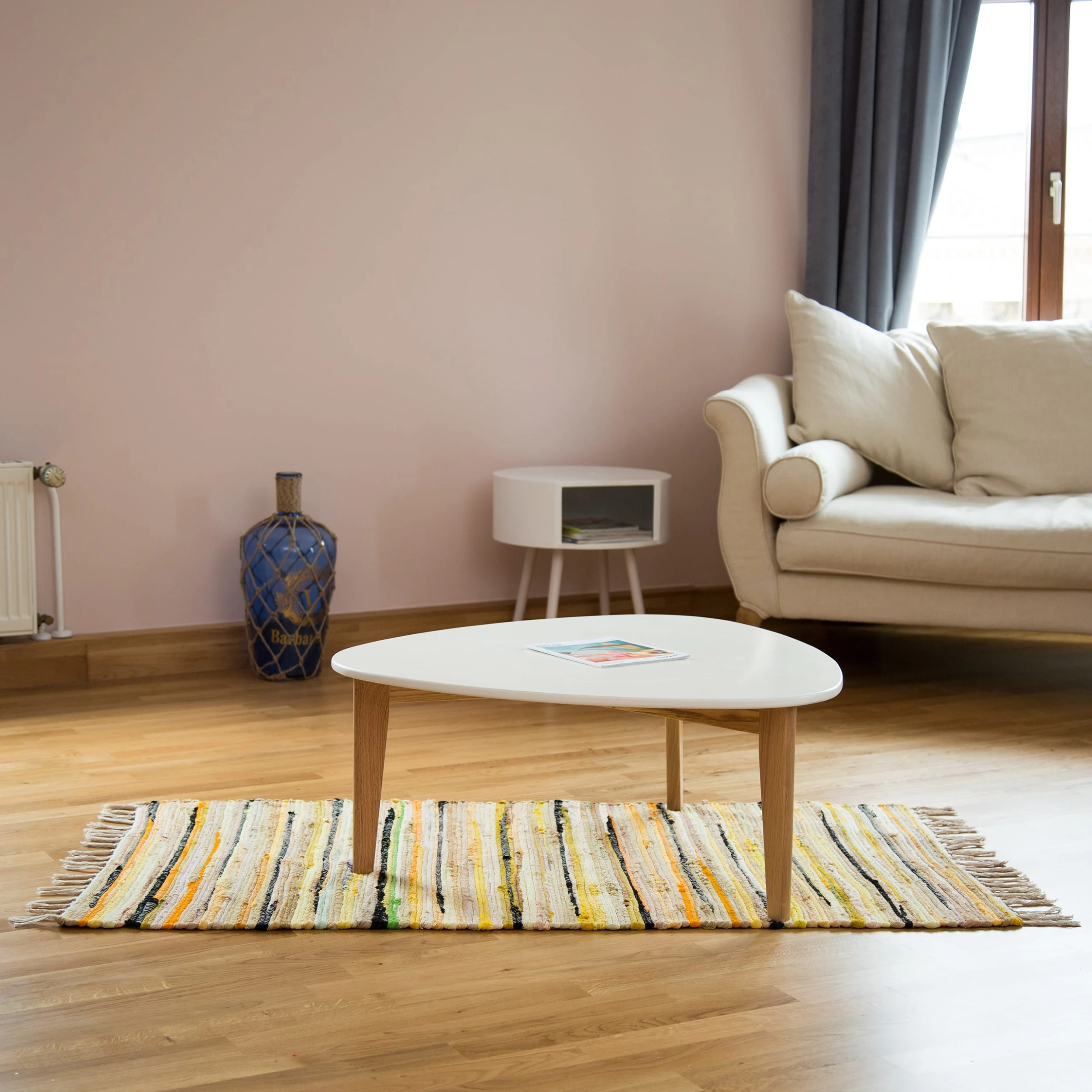 Relaxdays Flickenteppich In Gelb - (B)70 X (T)140 Cm – Bild 2