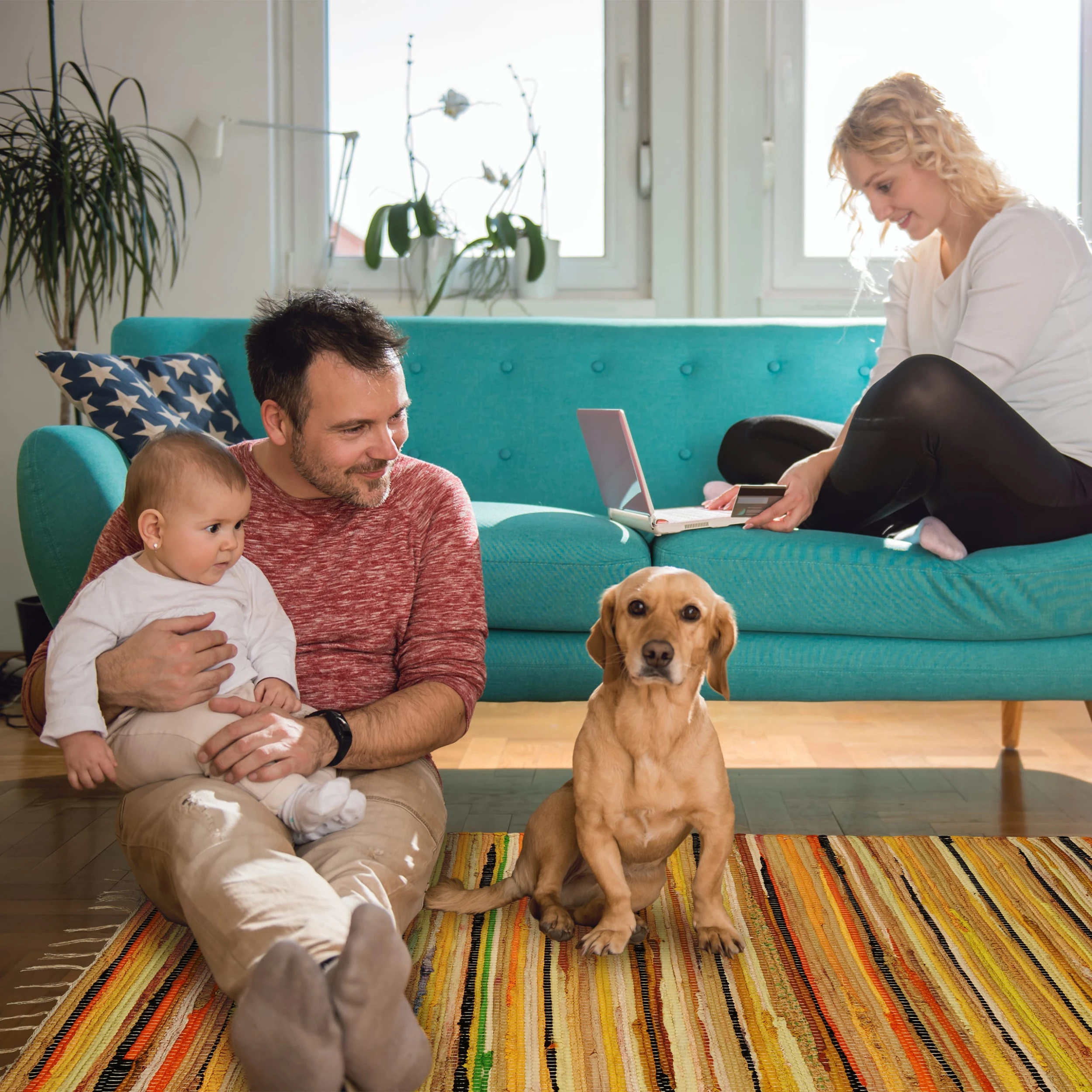 Relaxdays Flickenteppich In Gelb - (B)70 X (T)140 Cm – Bild 3