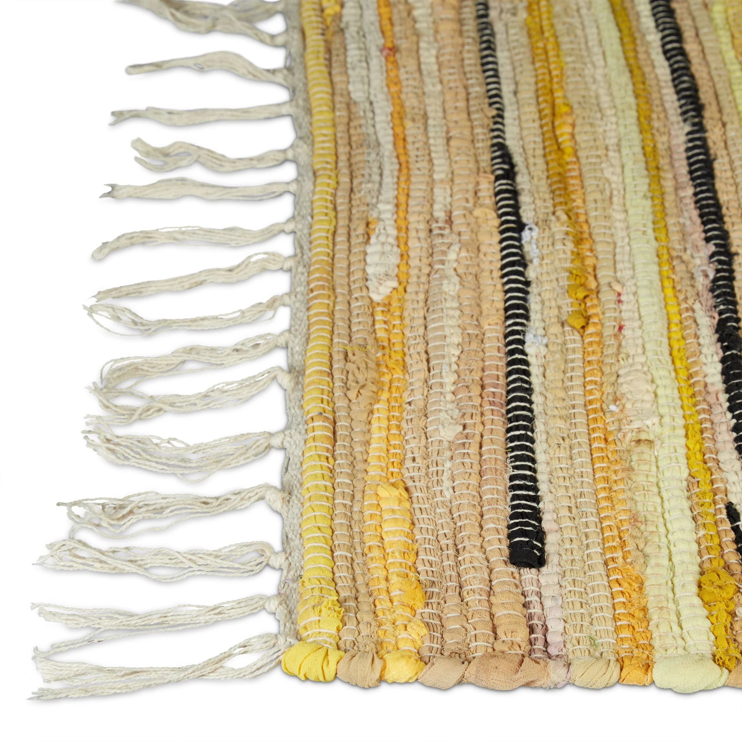 Relaxdays Flickenteppich In Gelb - (B)70 X (T)140 Cm – Bild 7