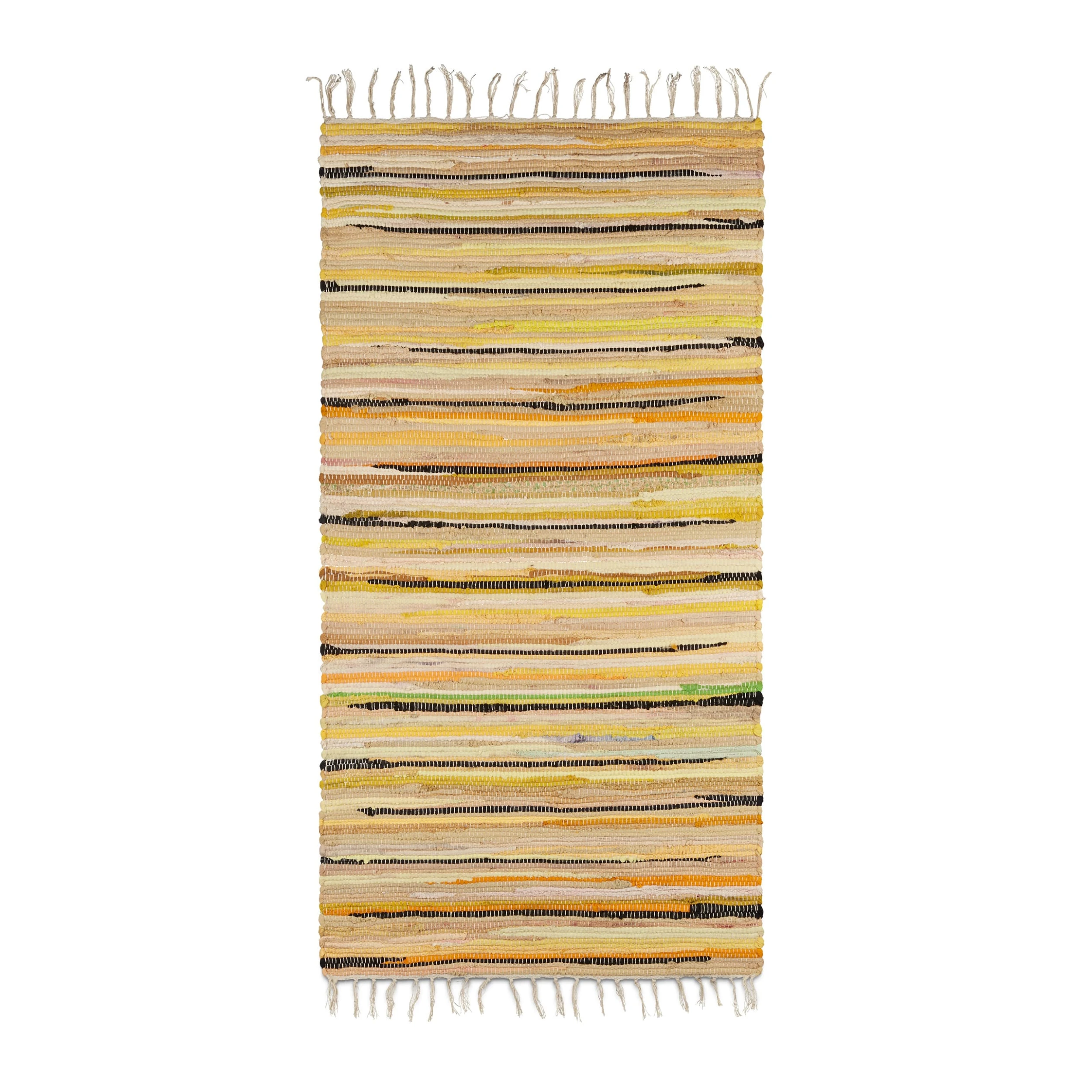 Relaxdays Flickenteppich In Gelb - (B)70 X (T)140 Cm – Bild 8