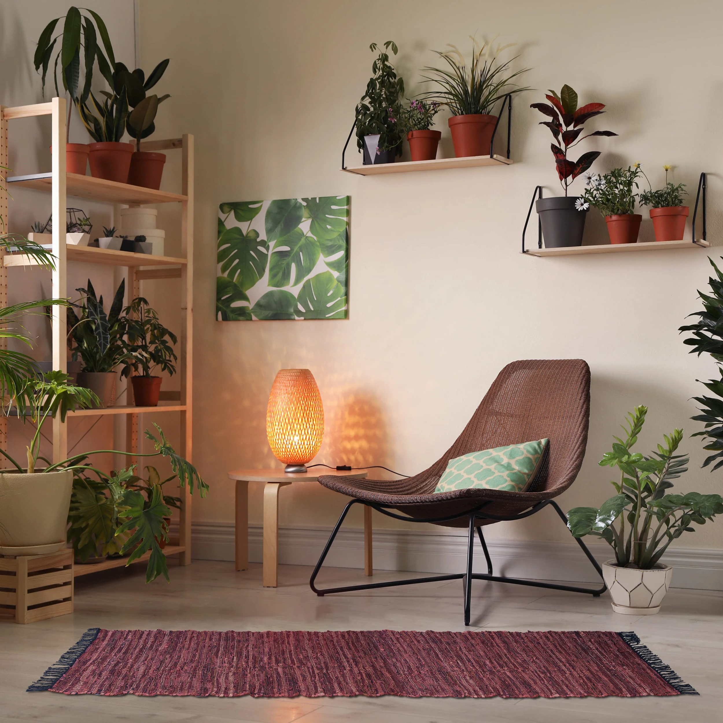 Relaxdays Flickenteppich In Rot - 80 X 200 Cm – Bild 2