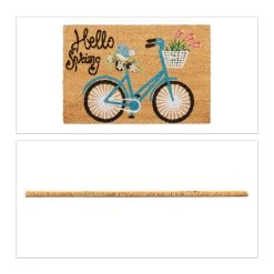 Relaxdays Fußmatte "Hello Spring" In Natur - (L)60 X (B)40 Cm