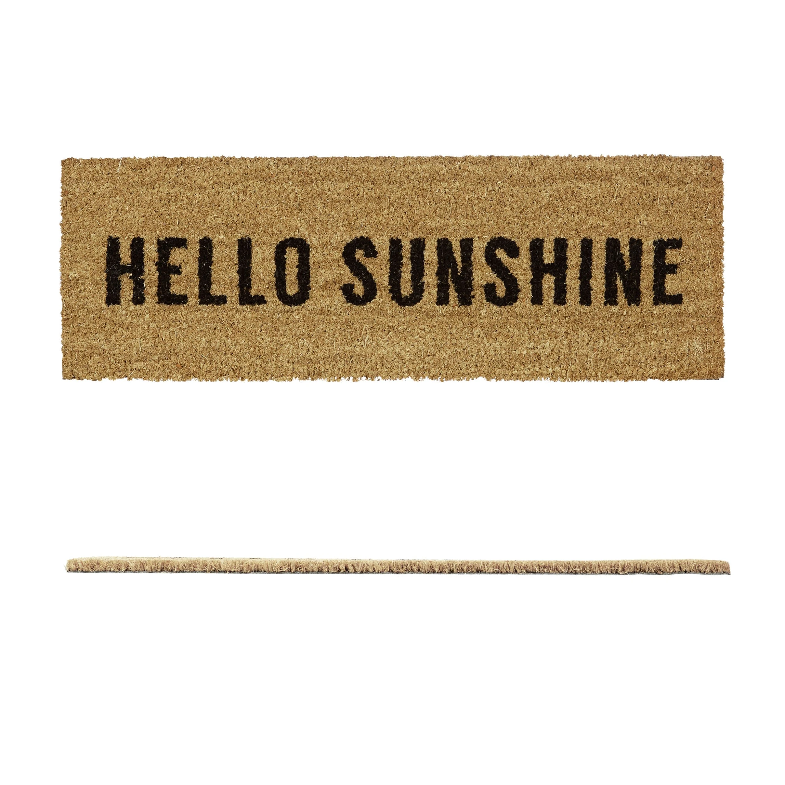 Relaxdays Fußmatte Hello Sunshine In Natur - (B)75 X (T)25 Cm
