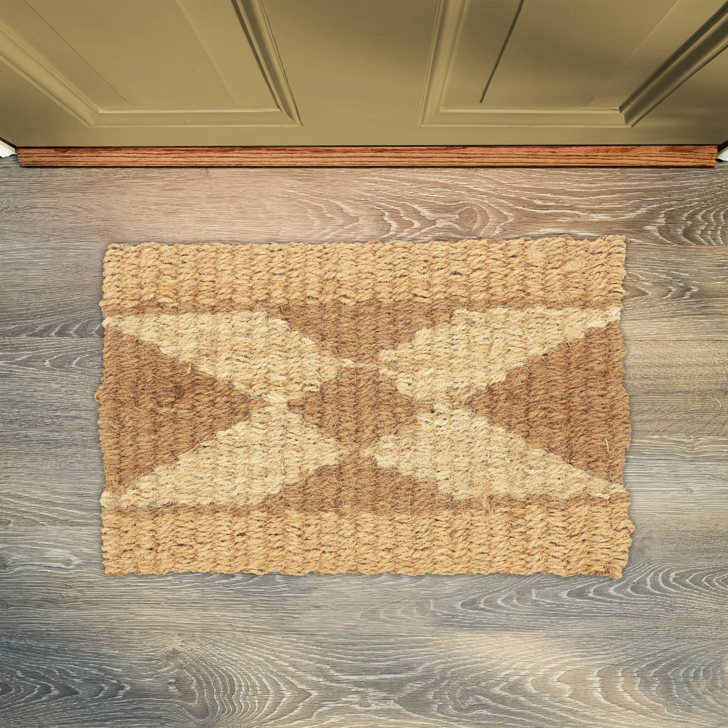 Relaxdays Fußmatte In Braun/ Creme - 60 X 40 Cm – Bild 5