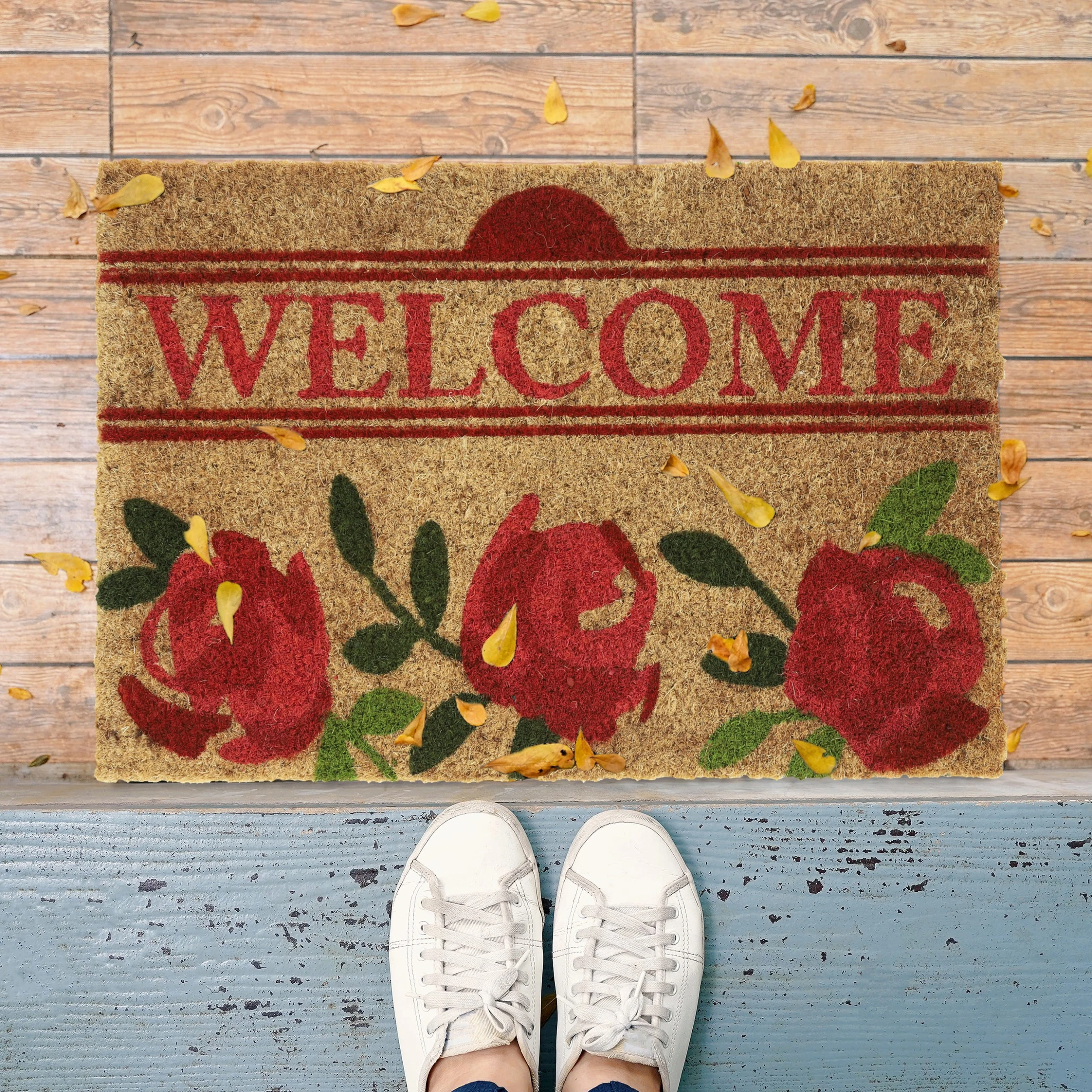 Relaxdays Fußmatte "Rosen" In Mehrfarbig - (B)60 X (T)40 Cm – Bild 2