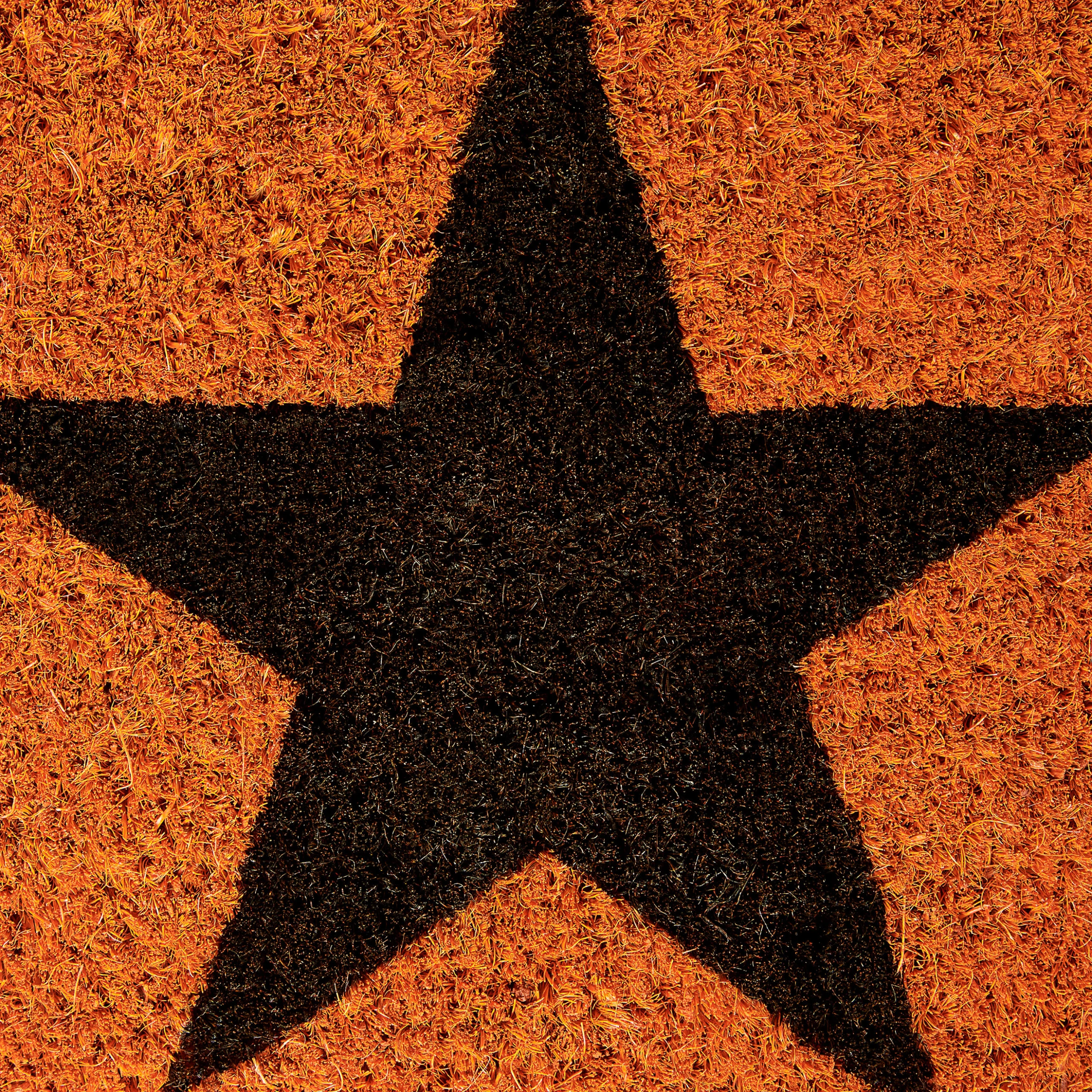 Relaxdays Fußmatte Stern In Orange - (B)75 X (T)25 Cm – Bild 4