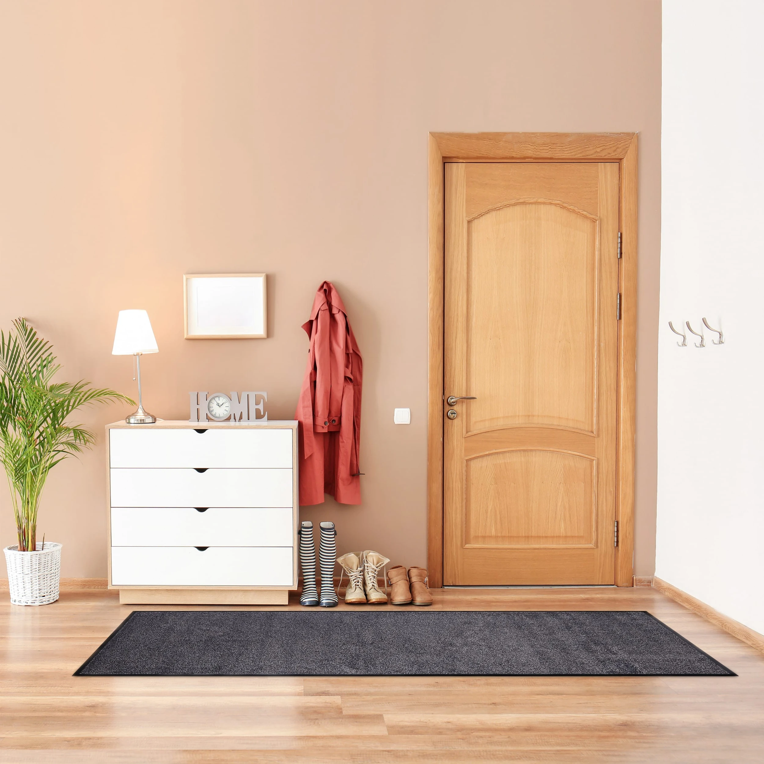 Relaxdays Schmutzfangmatte In Schwarz/Grau - (B)200 X (T)80 Cm – Bild 2