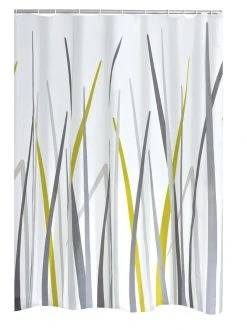 RIDDER Duschvorhang Textil Gras Inkl. Ringe Multicolor 180x200 Cm