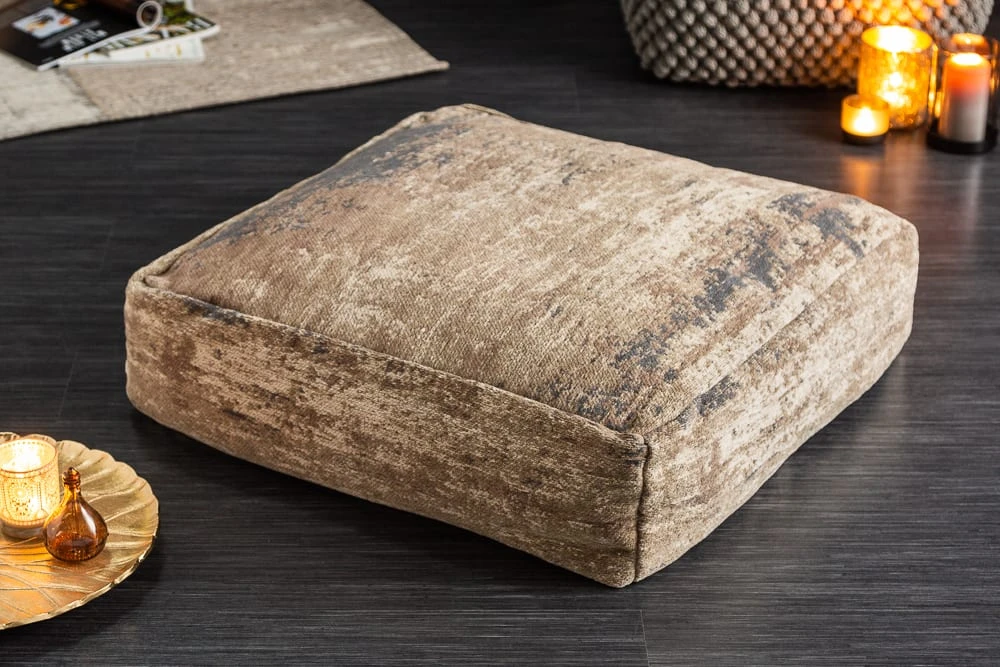 Riess-ambiente.de Bodenkissen MODERN ART In Braun-Beige - 70 X 20 X 70cm – Bild 2